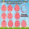 10pcs 3D Easter Egg Cookie Cutters – Plastic Biscuit & Pastry Cutter Stamp Set for Easter Party Favors, Decorations & Baking
